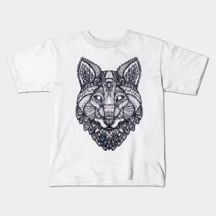 Tribal Wolf Kids T-Shirt